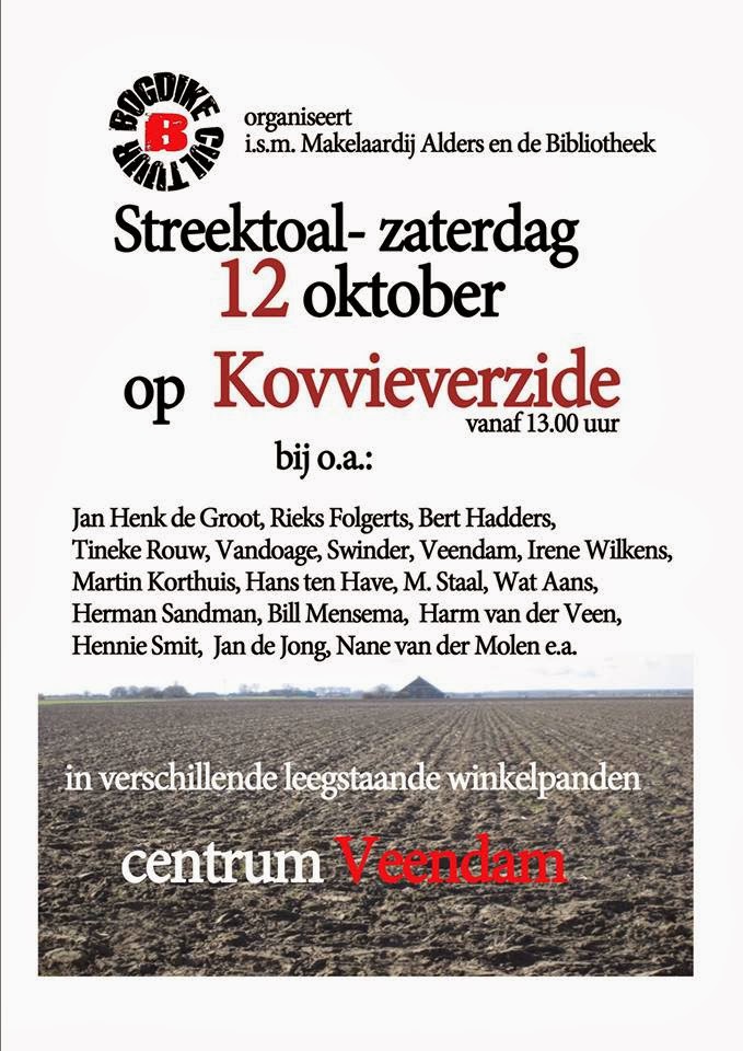 streektaal veendam 12 okt 13